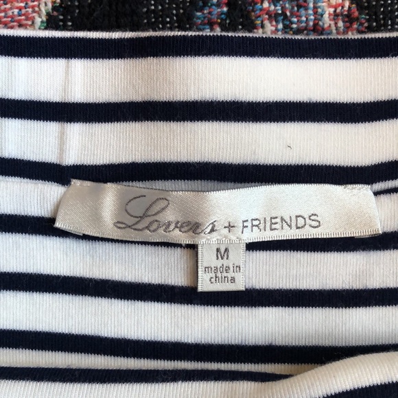 Lovers + Friends Voyage Mini Skirt - Navy Stripe - Picture 5 of 10